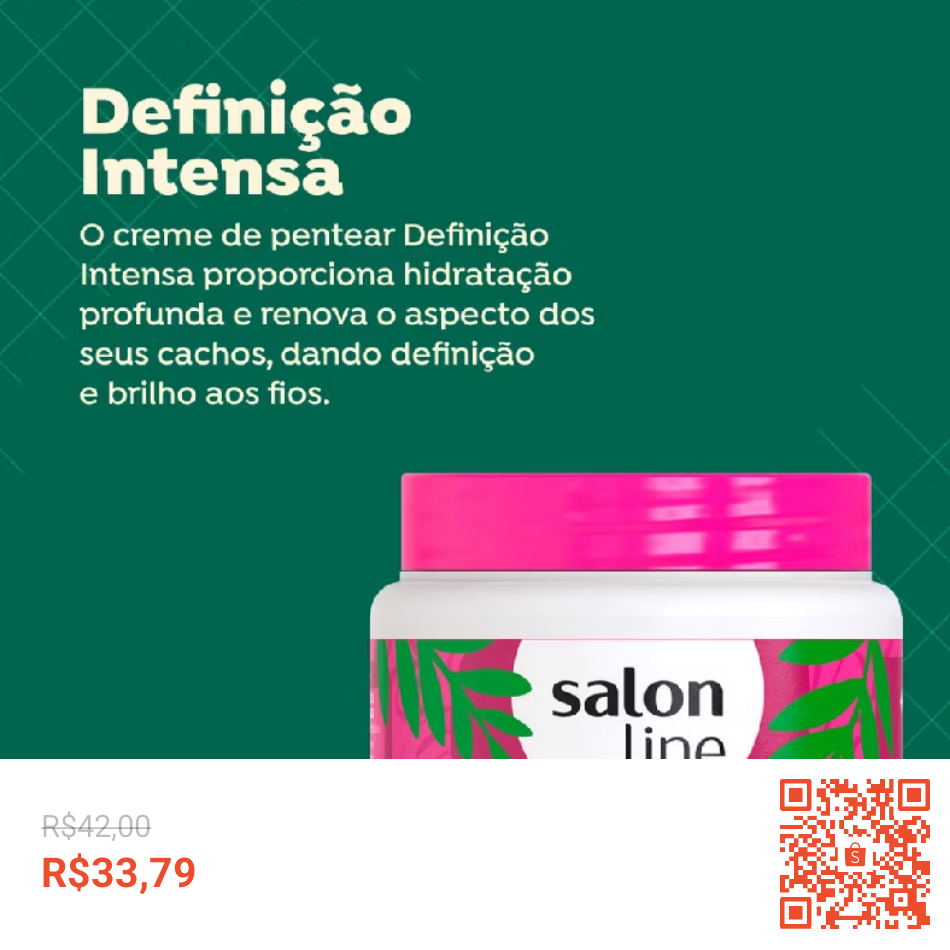 Imagem 2 de Creme de pentear definição intensa Salon line