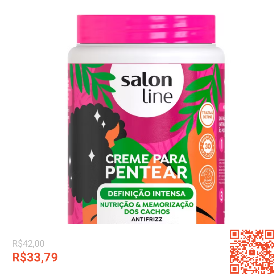 Creme de pentear definição intensa Salon line